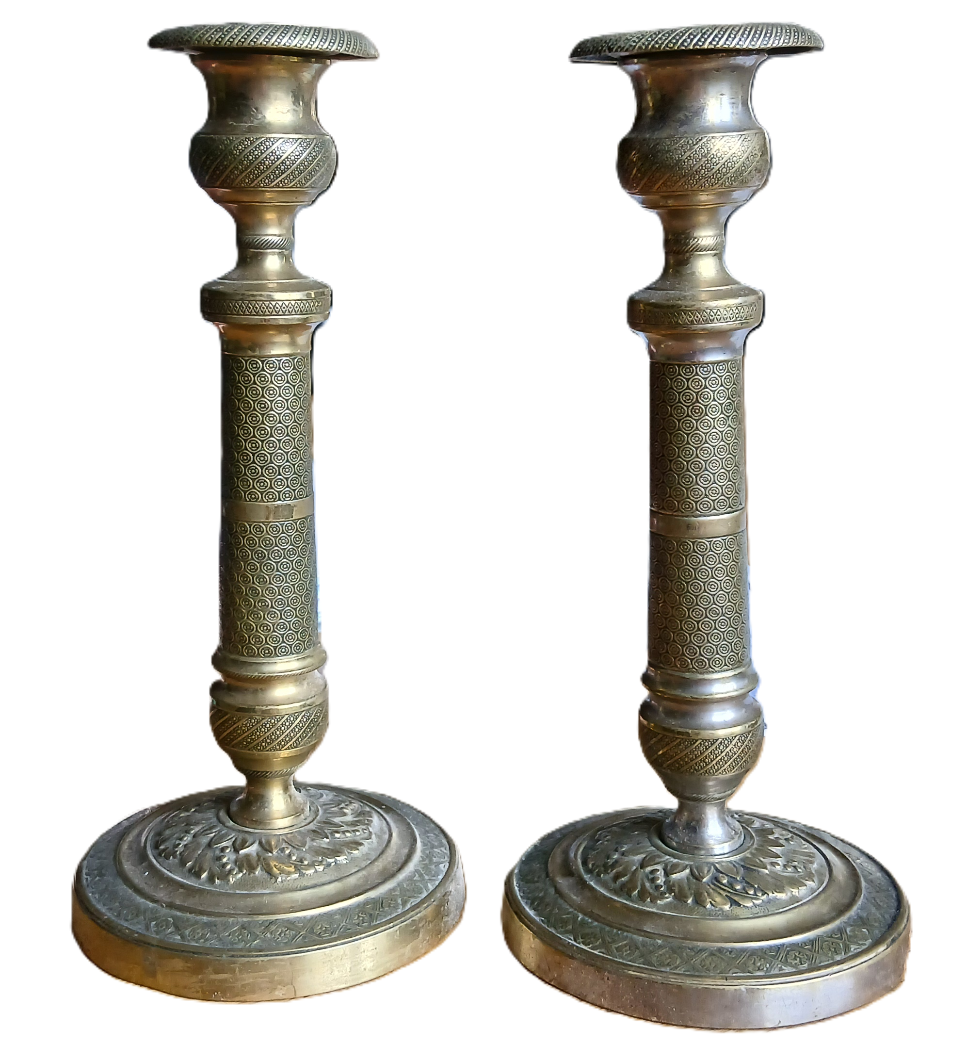 Paire de bougeoirs Louis-Philippe Ier