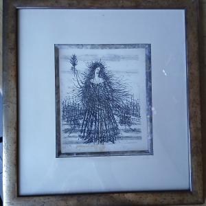 Lithographie Carzou « La femme au rameau d’Olivier »