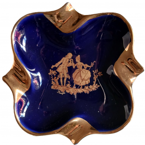 Cendrier en porcelaine de Limoges