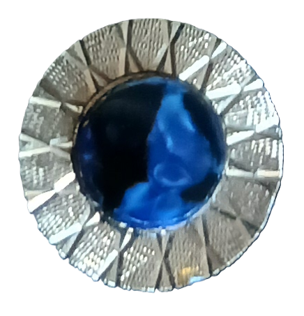 Pince à cravate cœur en agate