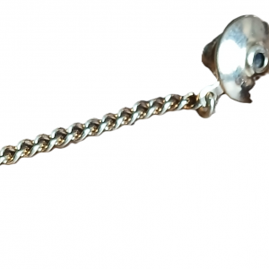 Pince à cravate cœur en agate