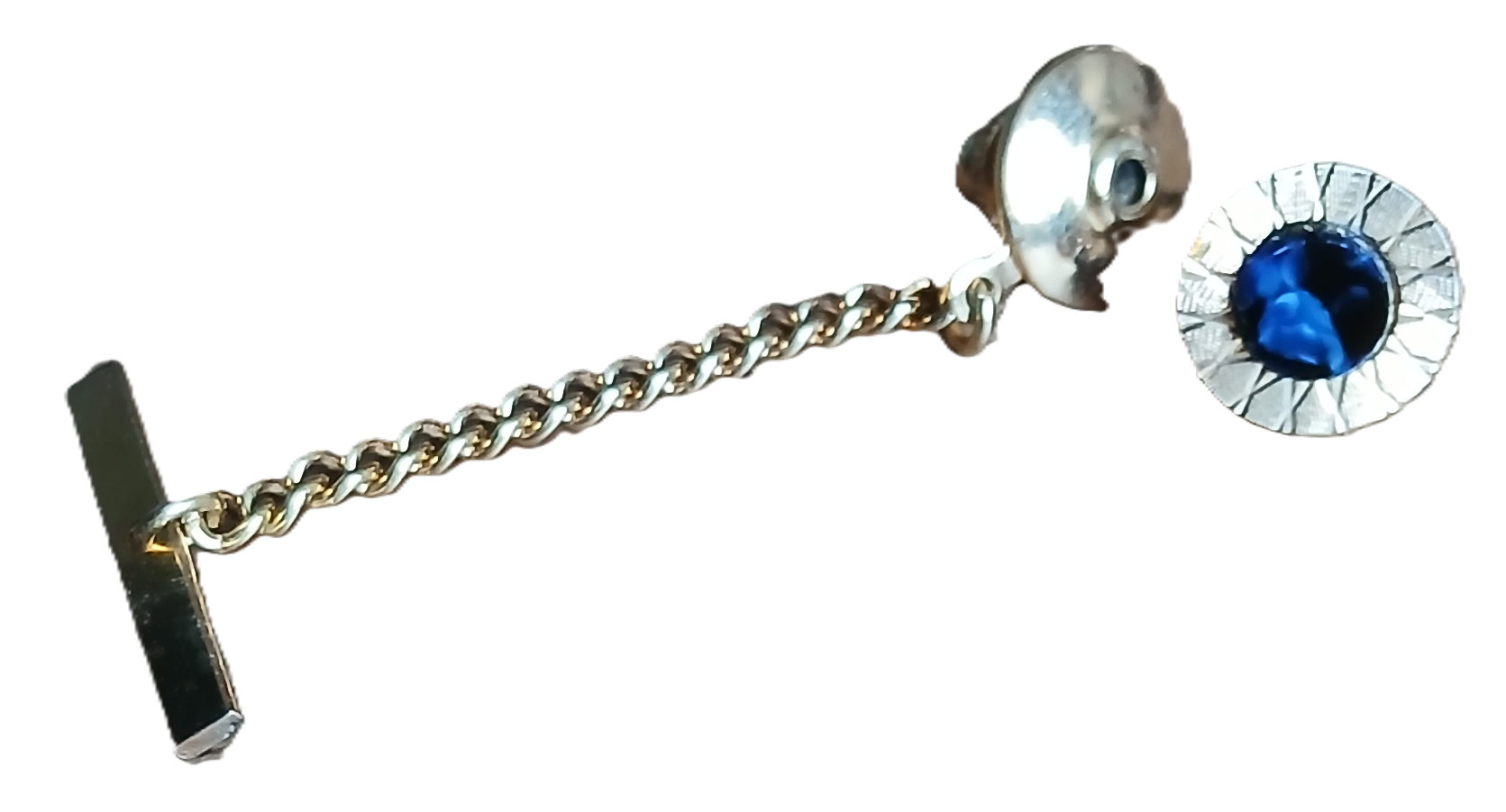 Pince à cravate cœur en agate – Image 2