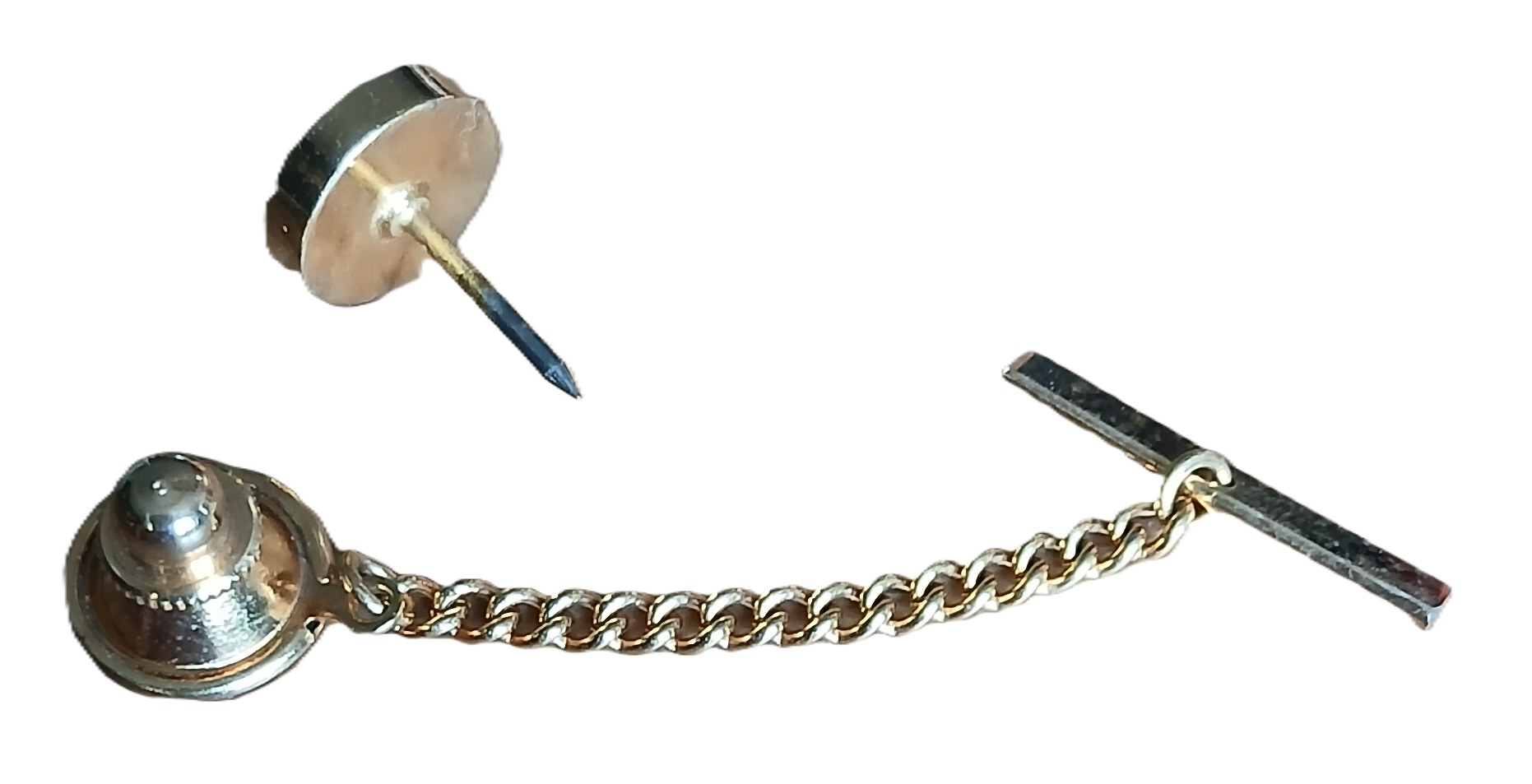 Pince à cravate cœur en agate – Image 3