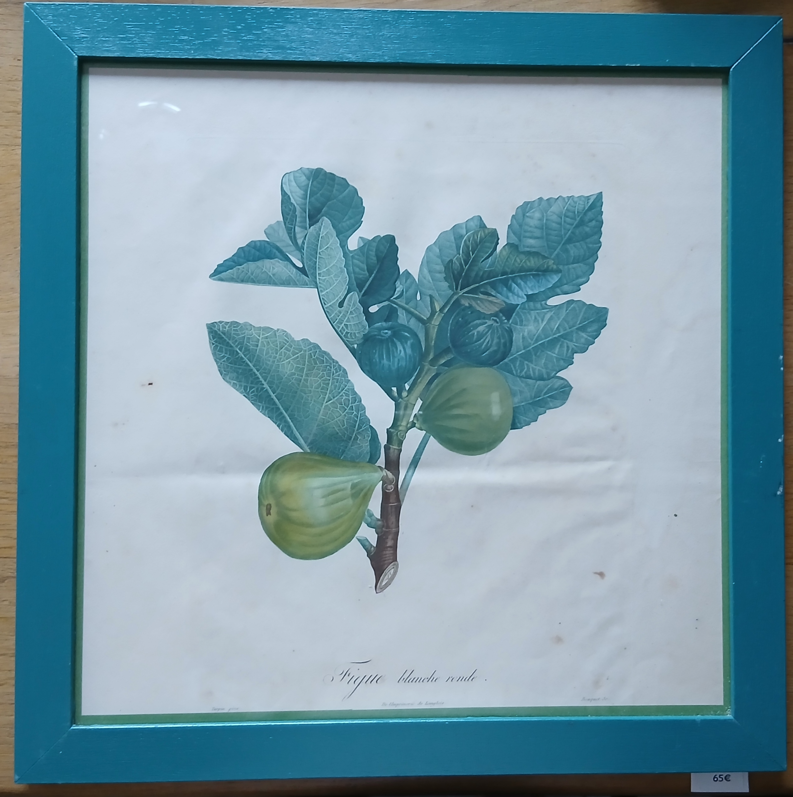 Cadre figue blanche ronde