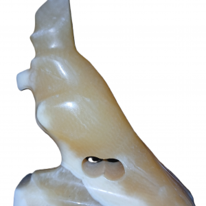 Statuette Horus dieu faucon en albâtre