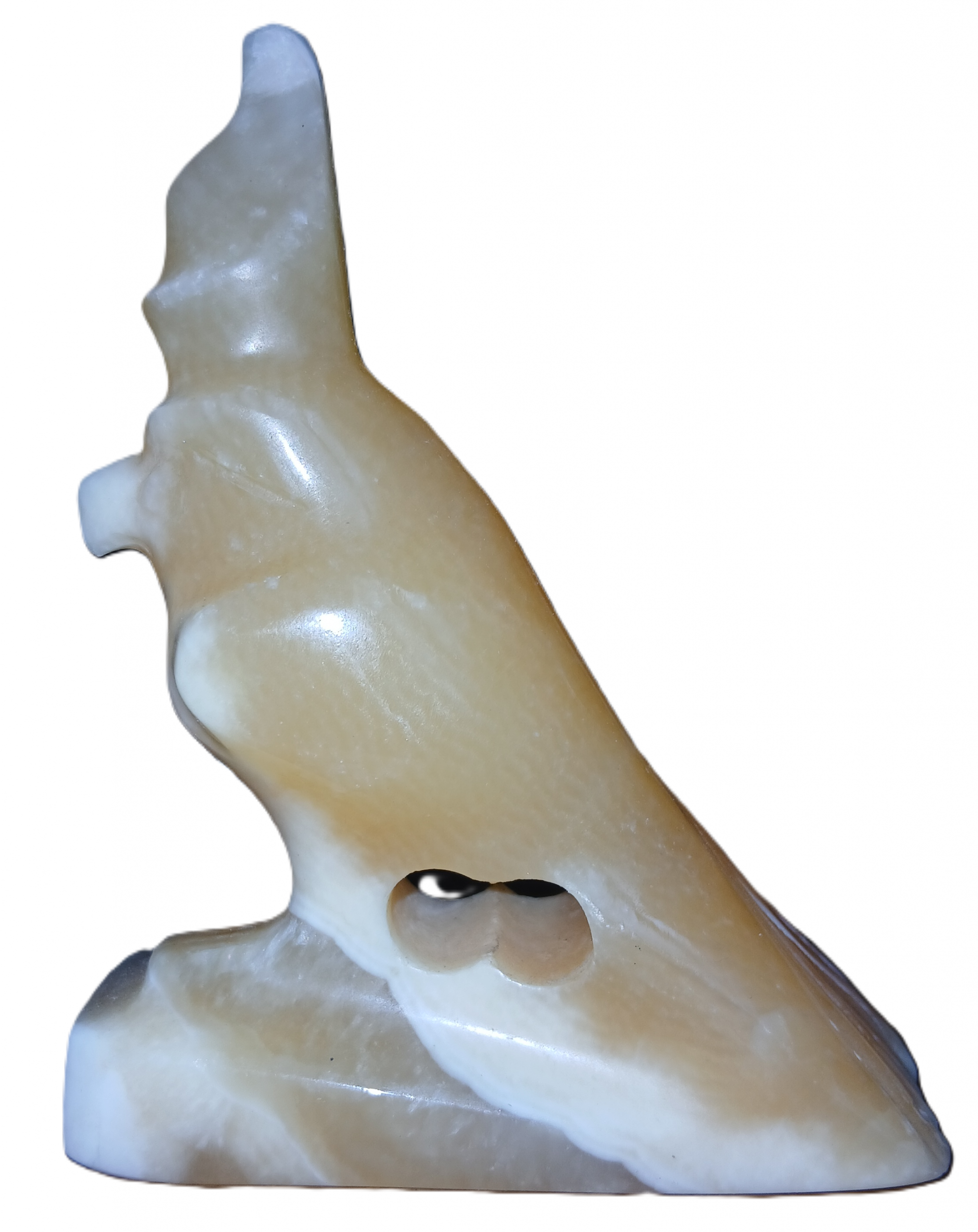 Statuette Horus dieu faucon en albâtre