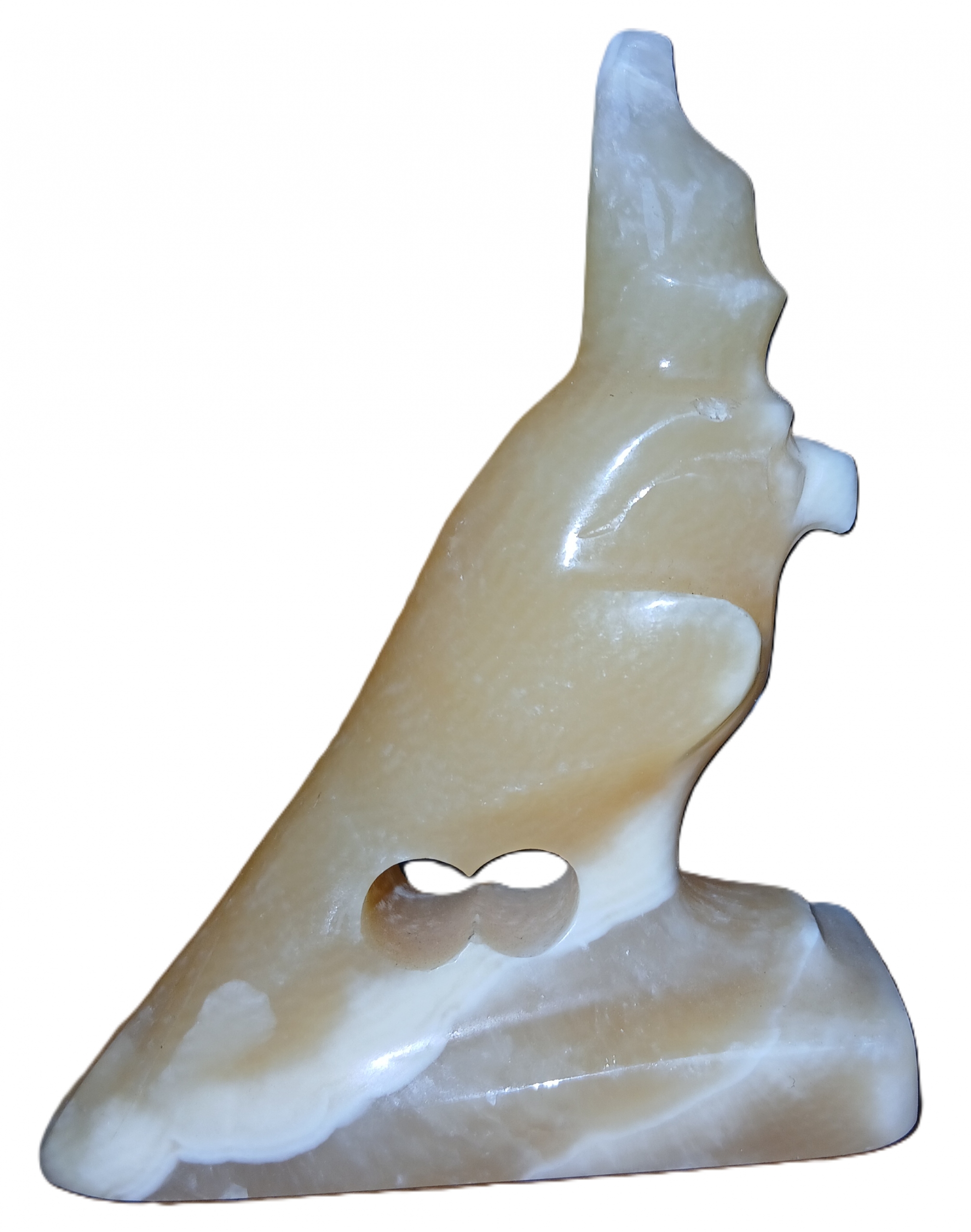 Statuette Horus dieu faucon en albâtre – Image 3