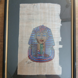 Petit papyrus encadré Pharaon