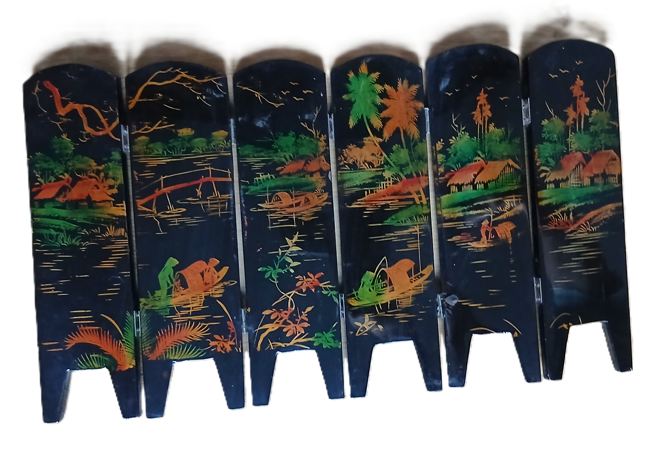 Petit paravent de table asiatique – Image 3