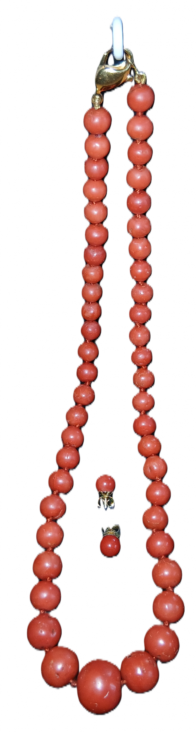 Parure corail rouge de méditerranée