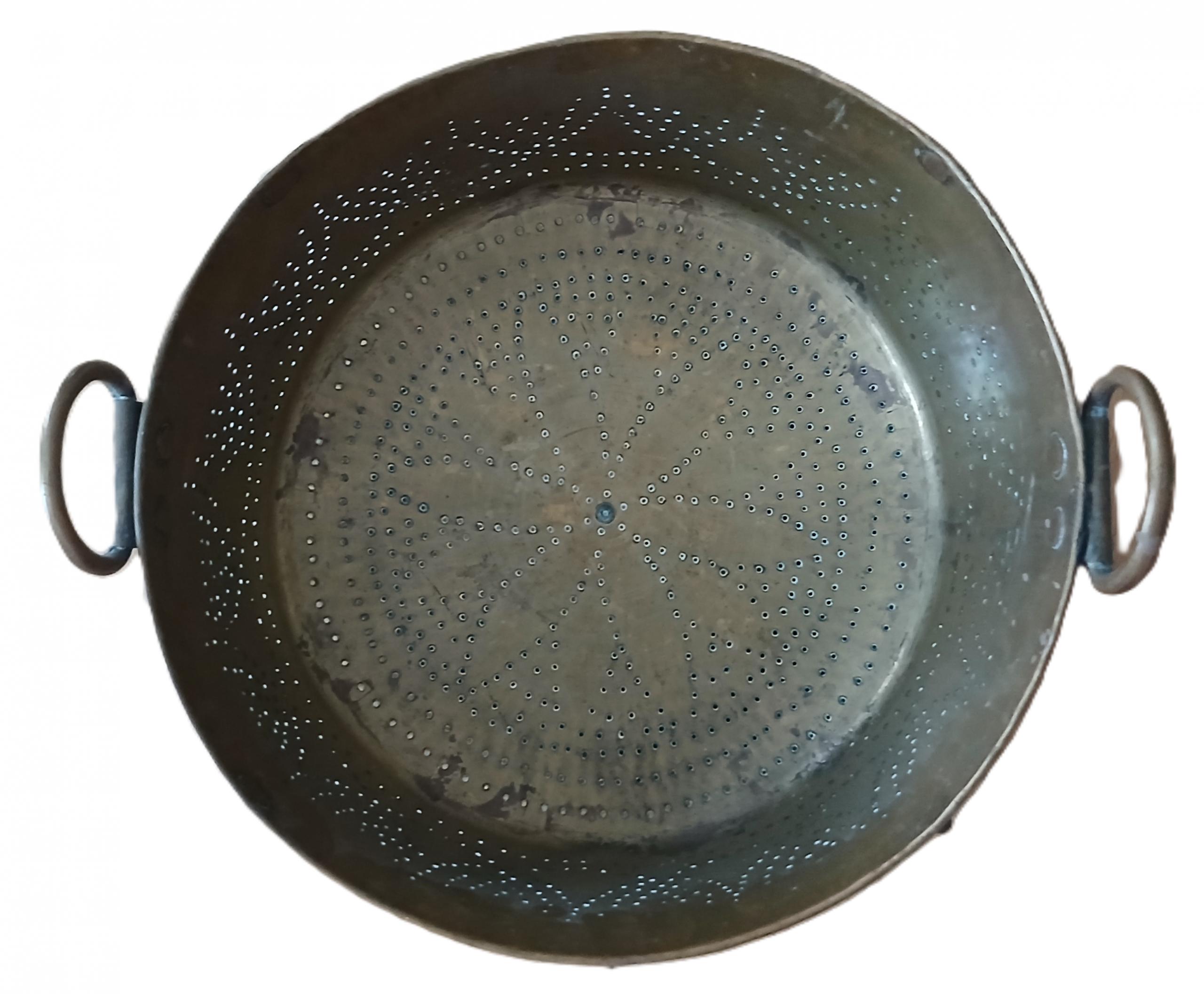 Ancienne passoire en cuivre