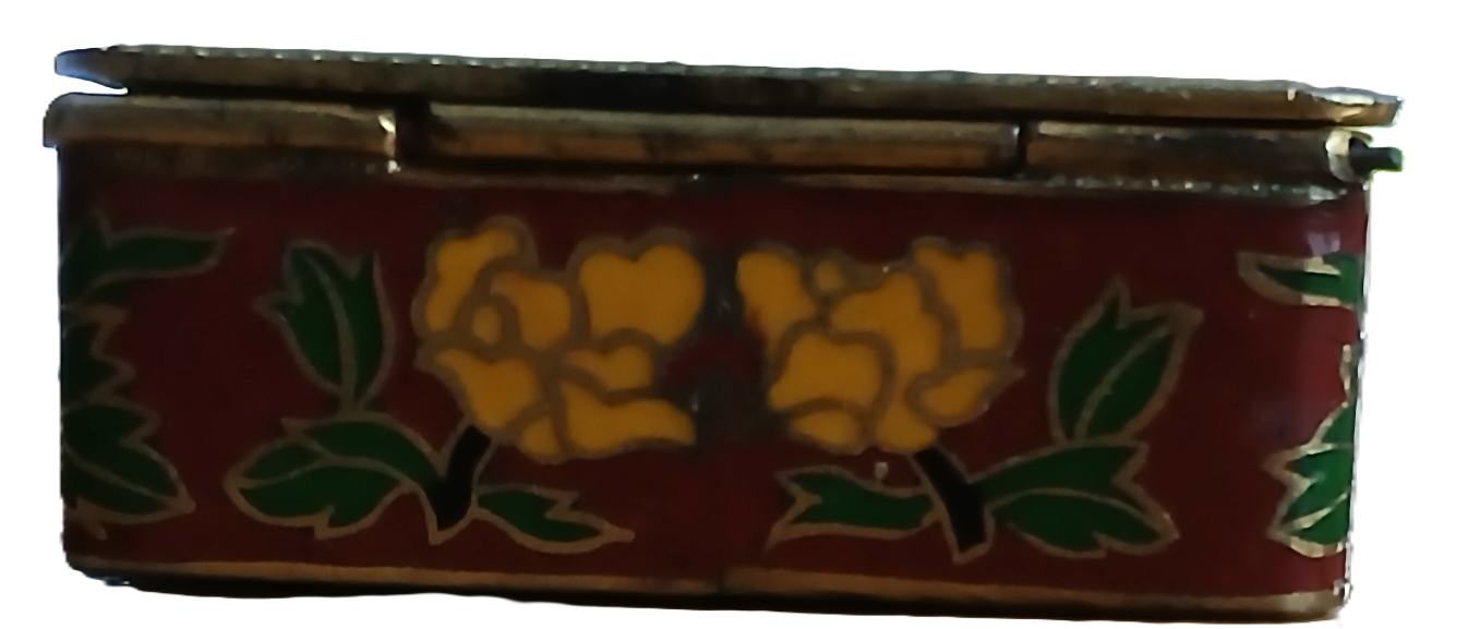 Pilulier en faïence et laiton – Image 5