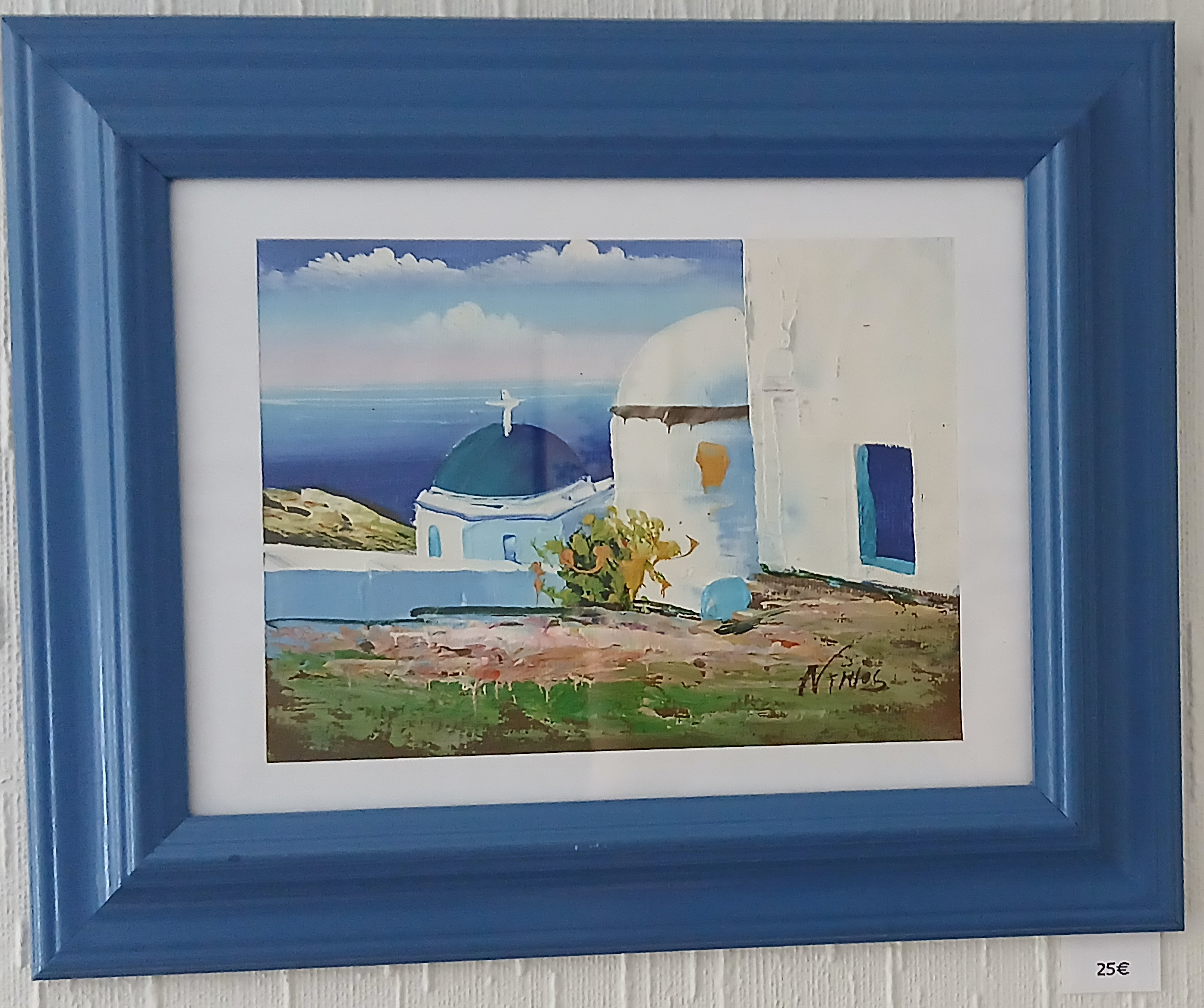 Tableau vue de Santorin