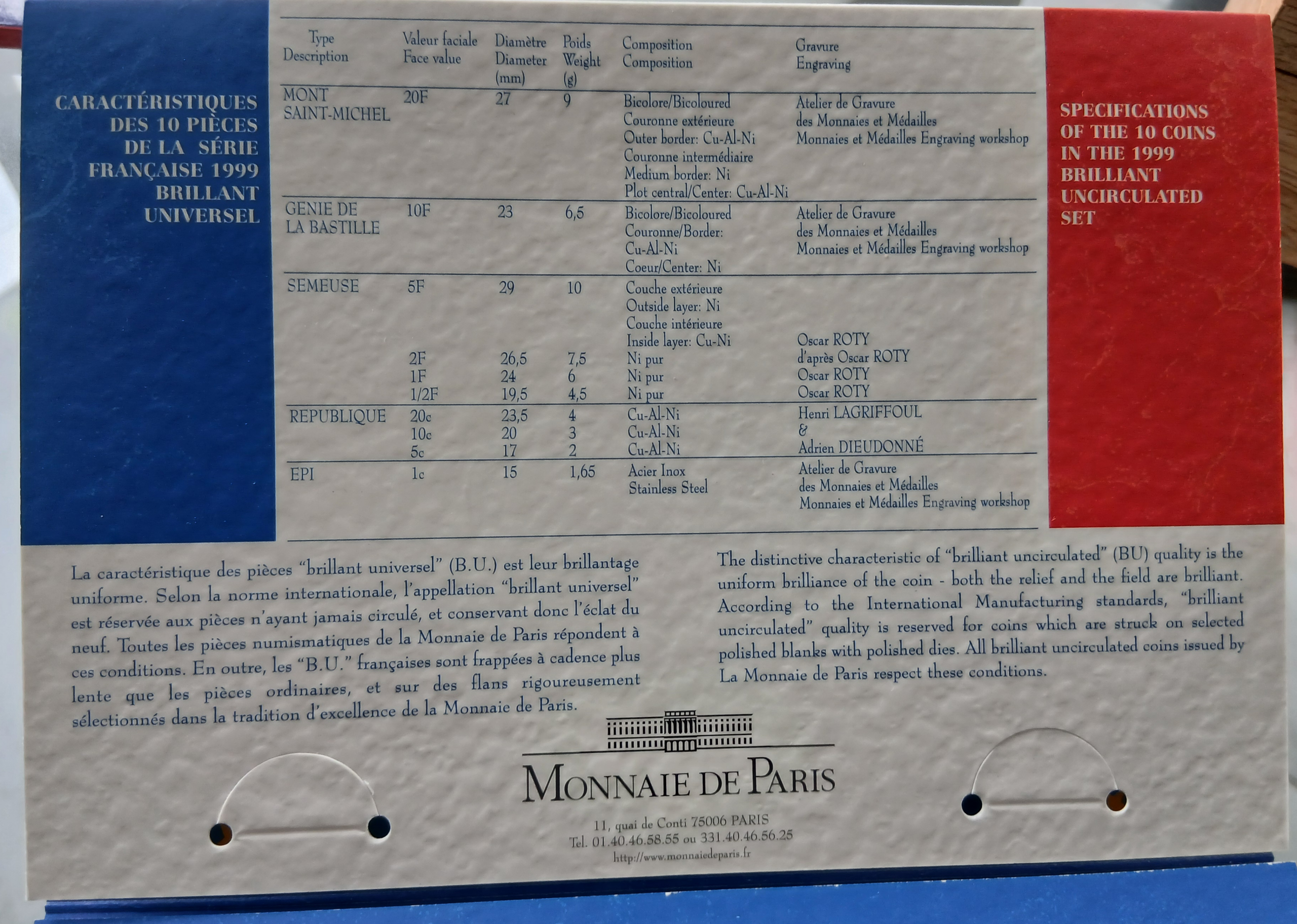 Série BU France 1999 – Image 4