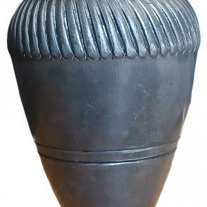 Mini vase urne en métal argenté