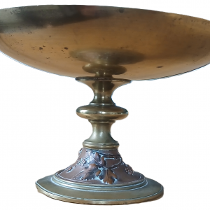 Vide poche ancien en bronze et cuivre