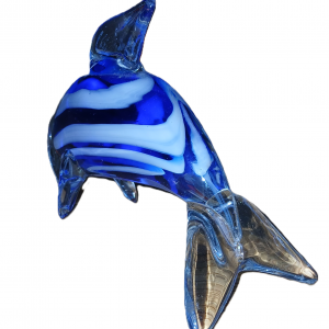 Dauphin en verre artisanal