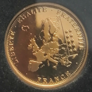 Médaille en or commémorant les 20 ans de l’euro