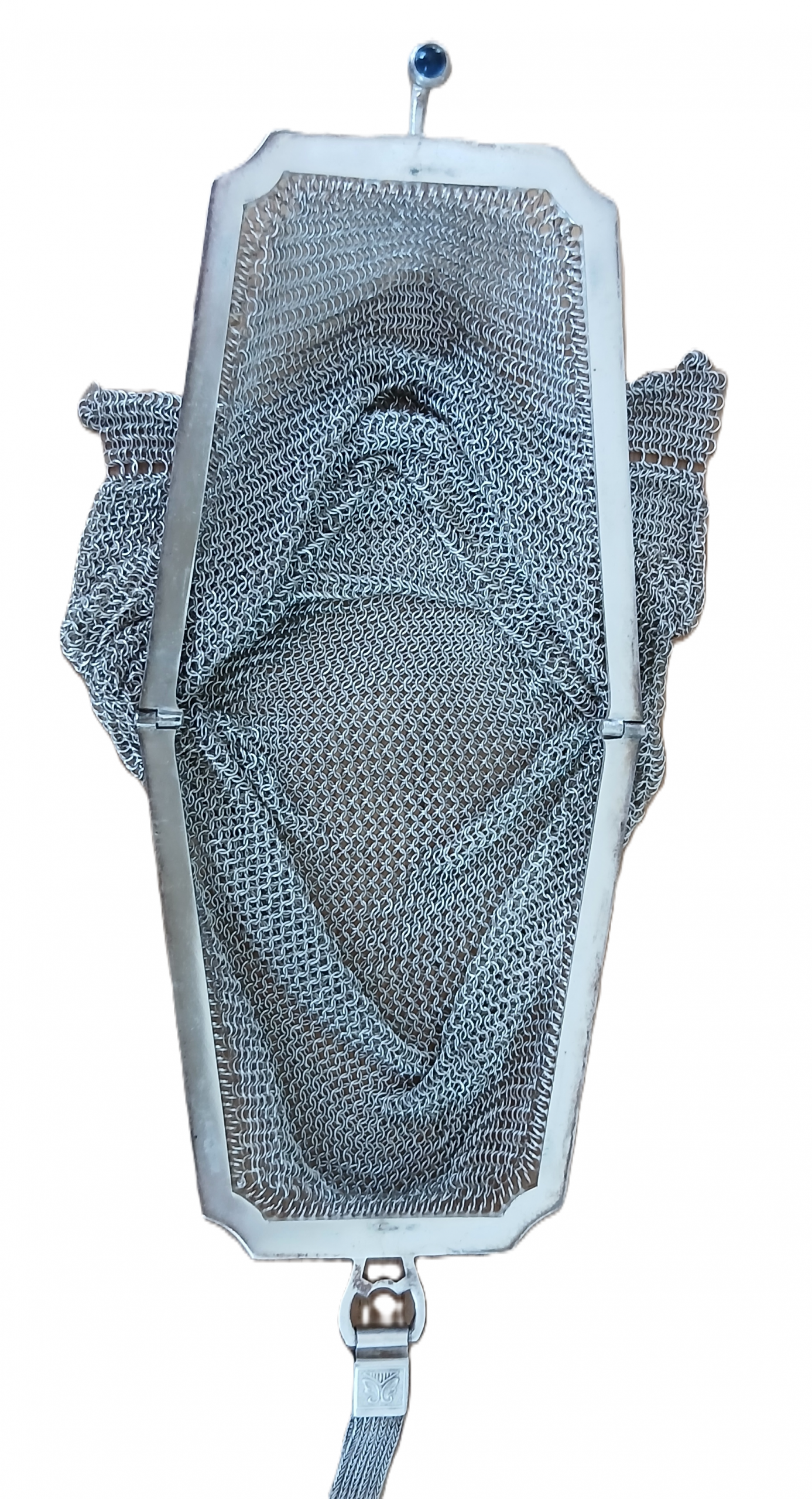 Porte-monnaie ou sac à main années folles en argent – Image 3