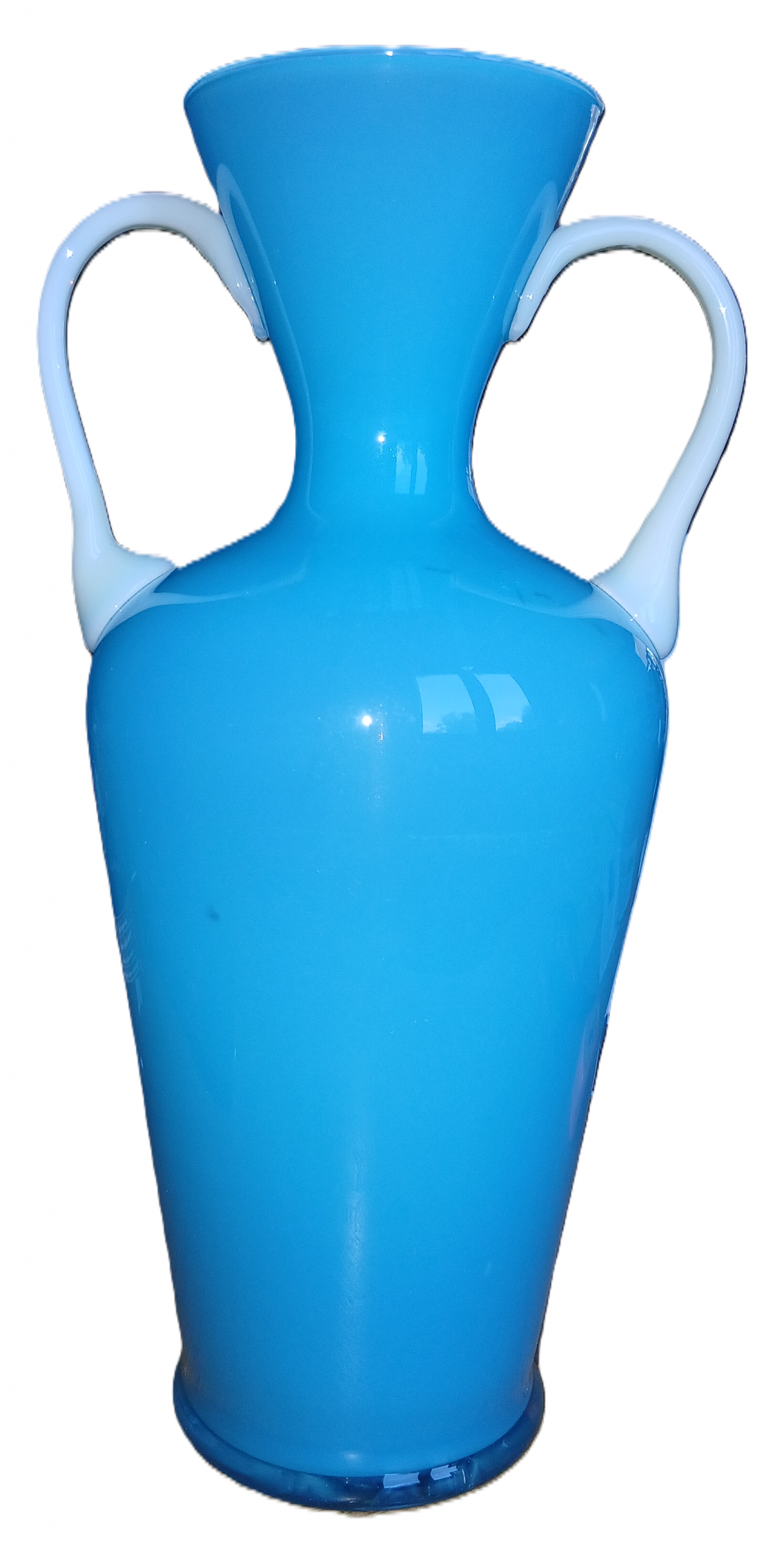 Vase opaline bleue – Image 2