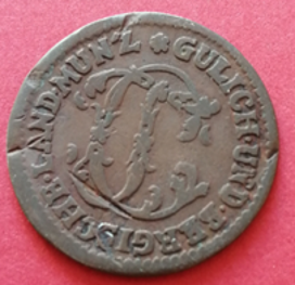 1/4 de Stuber Duché de Juliers-Berg (Allemagne) Charles-Théodore 1783