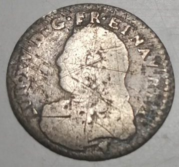 1/20ème d'écu aux branches d'olivier (6 sols) Louis XV 1729 (9 : Rennes) – Image 2