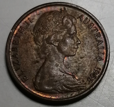 1 Cent Australie 1966 P type II – Image 2