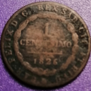 1 centesimi Italie (Sardaigne) 1826 tête d’aigle