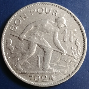 1 franc Luxembourg 1924