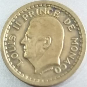 1 franc Monaco Louis II cupro-aluminium (1943)