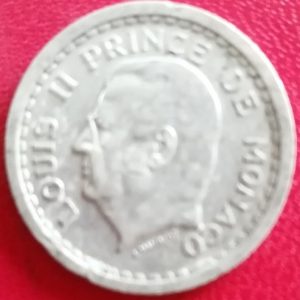 1 franc Monaco Louis II aluminium (1943)
