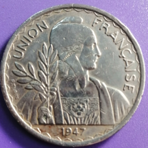 1 piastre Indochine 1947