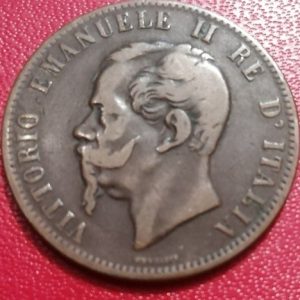 10 centesimi Italie 1866 OM sans point