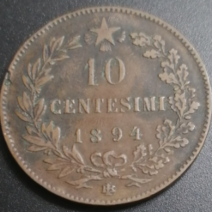 10 centesimi Italie 1894 BI