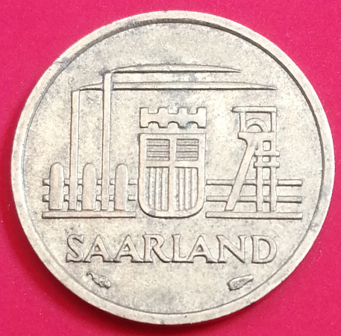 10 franken Allemagne (Saarland) 1954 – Image 2