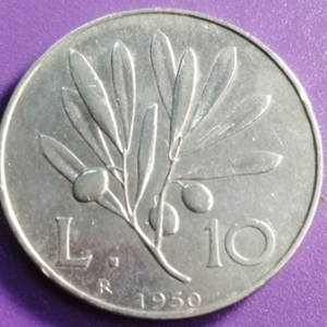 10 Lires Italie 1950
