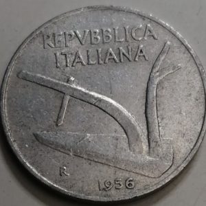 10 Lires Italie 1956