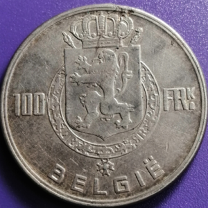100 francs Belgique 1951