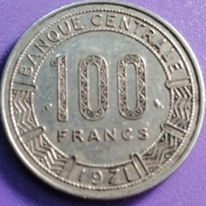 100 francs Congo 1971