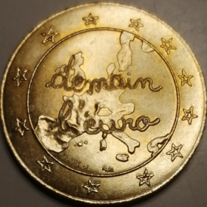 1 euro et 1/2 1996 jeton E. Leclerc