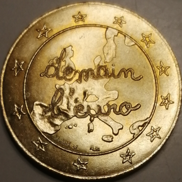 1 euro et 1/2 1996 jeton E. Leclerc – Image 2