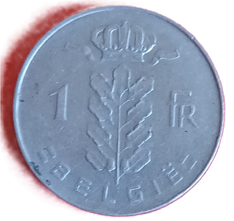 1franc Belgique 1970 langue néerlandaise date double