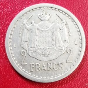 2 francs Monaco Louis II aluminium (1943)