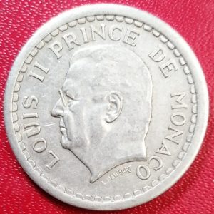 2 francs Monaco Louis II aluminium (1943)
