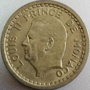 2 francs Monaco Louis II cupro-aluminium 1943