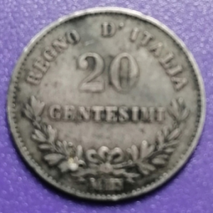 20 centesimi Italie 1863 M BN