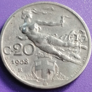 20 centesimi Italie 1908