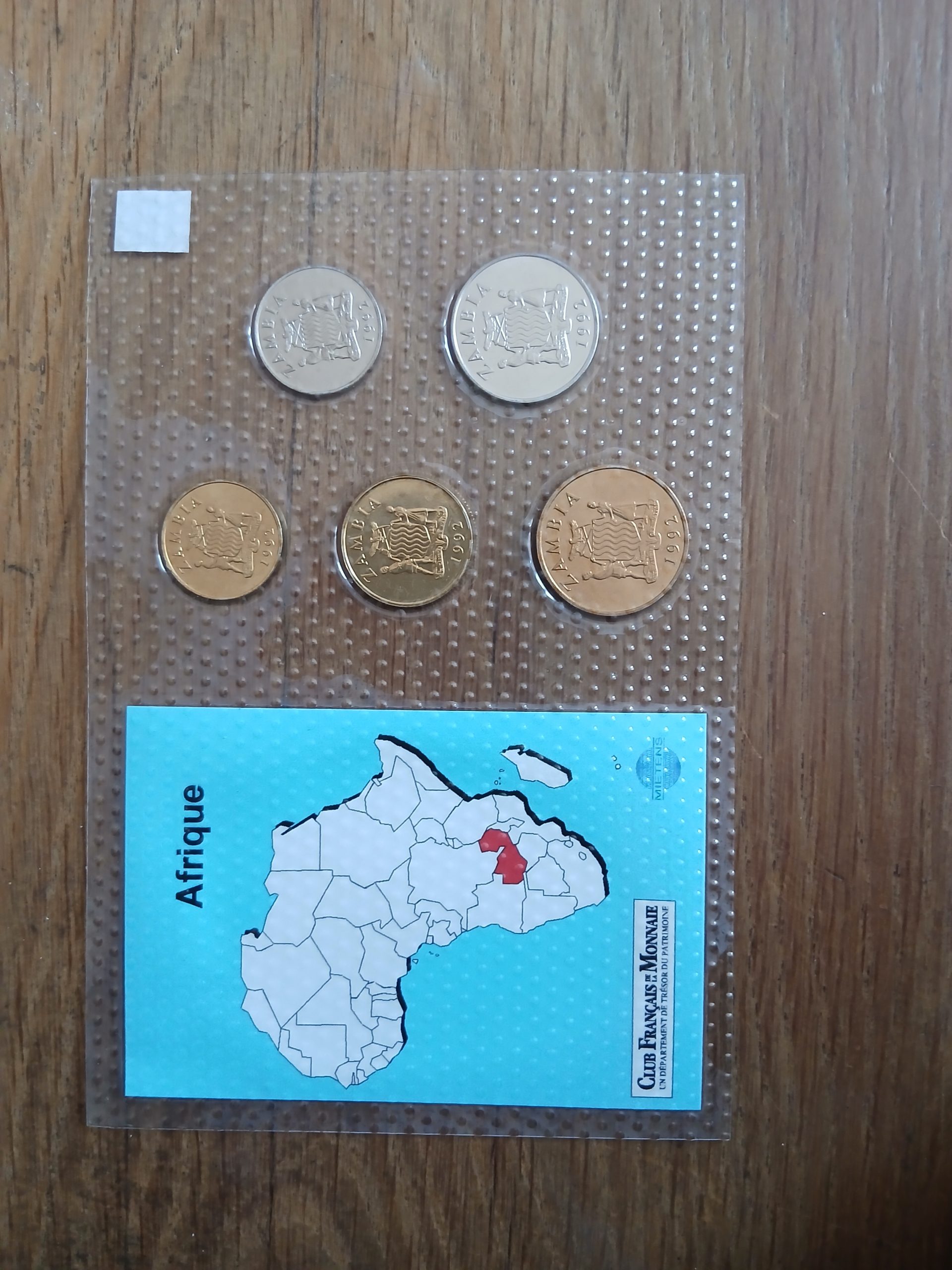 Série Pièces de monnaie Zambie Neuves sous blister – Image 2