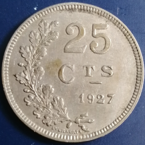 25 centimes Luxembourg 1927