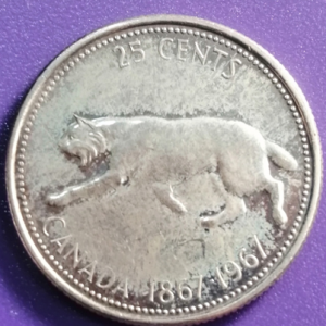 25 cents Canada 1967